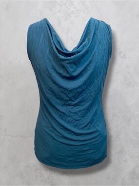 Banana Republic Teal Draped Back Sleeveless Tank